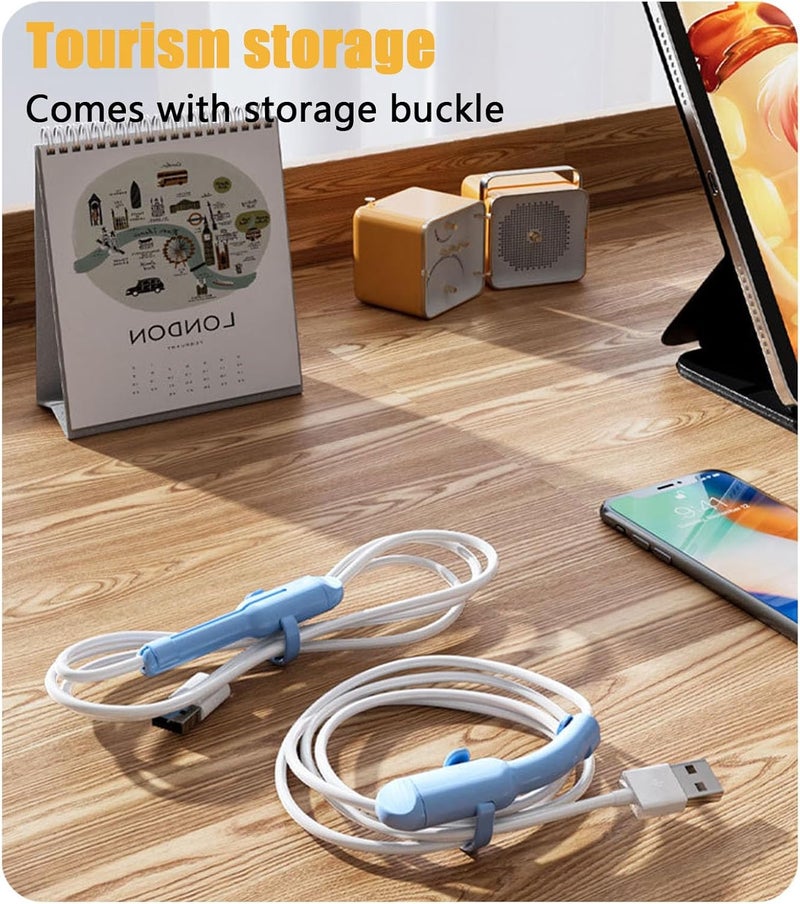 Rookii 2Pcs Data Cable Protector,Silicone Cord Saver Dustproof Storage Data Cable Winder 3 in 1 Anti-Break Protective Cover Compatible for iPhone,Android,Type-c Charger (ihpone-Android Black) - Image 5